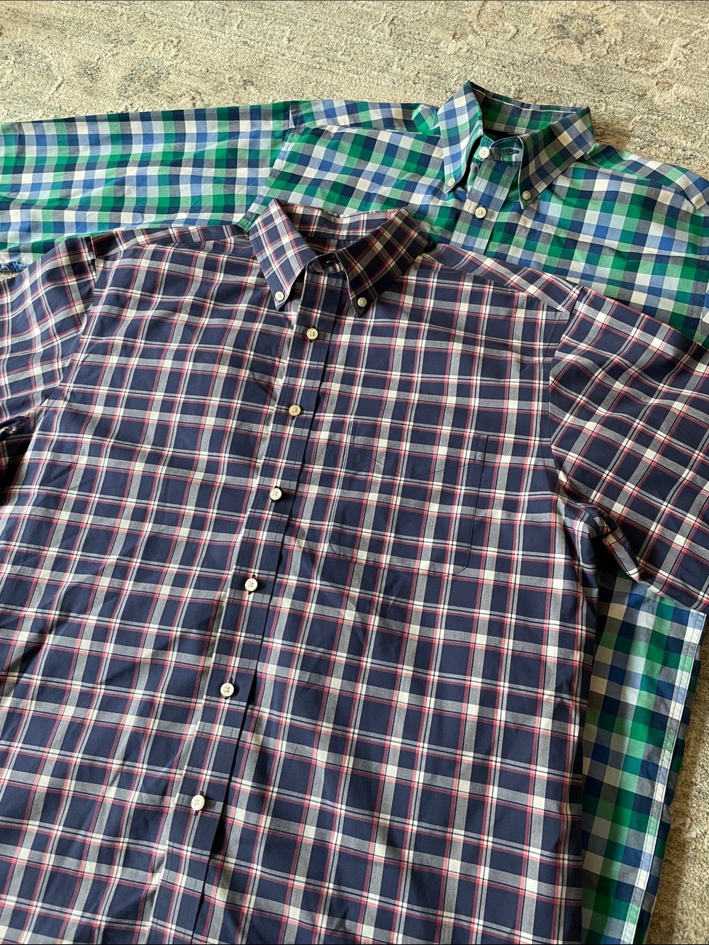 Jos. A. Bank Traveler Long Sleeve Button-Down Collared Shirts size Large EUC